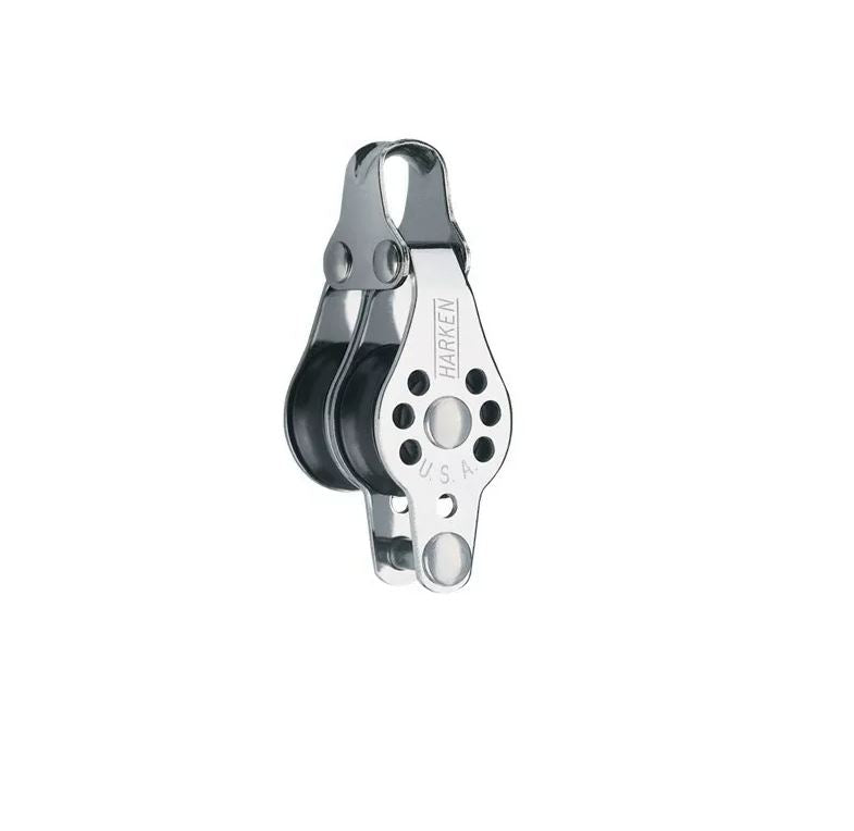 Harken 22mm Micro Block, 2-scheibig, mit Hundsfott